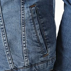 Veste Jean A Col Mouton 5001 Bleu Denim de Black Needle -Black Needle Soldes black needle 196415 5001 1 20190912T164054 04