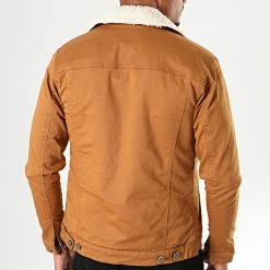 Veste Jean Super Slim Fit A Col Mouton 5004 Camel Blanc de Black Needle -Black Needle Soldes black needle 196416 BN 5004 MAUTARDE 20190912T163958 05