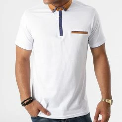 Polo Manches Courtes 5010 Blanc de Black Needle -Black Needle Soldes black needle 270867 T 5010 WHITE 20210624T120528 03