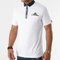 Polo Manches Courtes 5013 Blanc de Black Needle