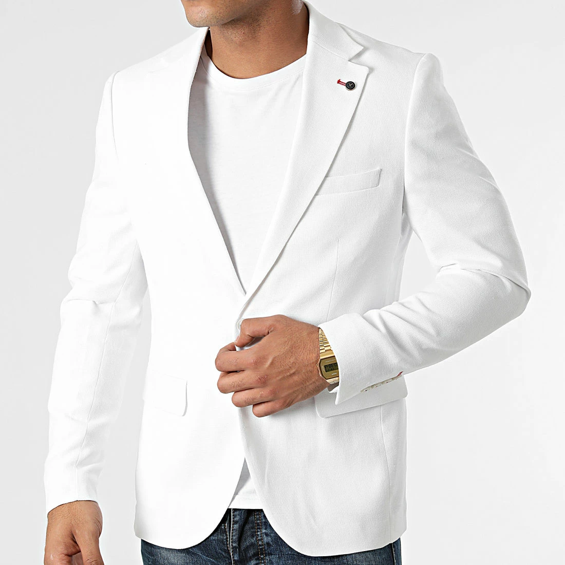 Veste Blazer 20420 Blanc de Black Needle 5 Veste Blazer 20420 Blanc de Black Needle – Image 3