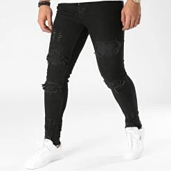 Jean Skinny BN-3039-48 Gris Anthracite de Black Needle