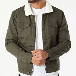 Veste Jean Col Mouton 7004 Vert Kaki de Black Needle 8 Veste Jean Col Mouton 7004 Vert Kaki de Black Needle -Black Needle Soldes black needle 289916 BN 7004 KAKI 20211028T161741 03