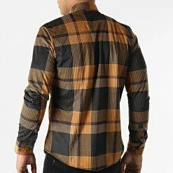 Chemise Manches Longues A Carreaux Y-3560-07 Camel Noir de Black Needle 9 Chemise Manches Longues A Carreaux Y-3560-07 Camel Noir de Black Needle -Black Needle Soldes black needle 294936 Y 3560 07 20211209T160506 04