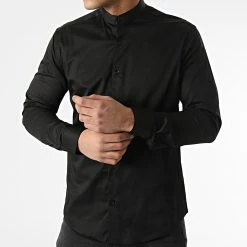 Chemise Manches Longues 3543 Noir de Black Needle -Black Needle Soldes black needle 296240 Y 3543 BLACK 20211223T162840 03