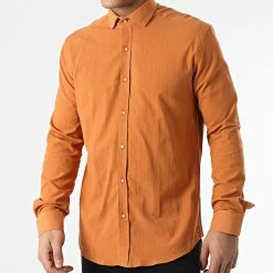 Chemise Manches Longues 3607 Orange de Black Needle