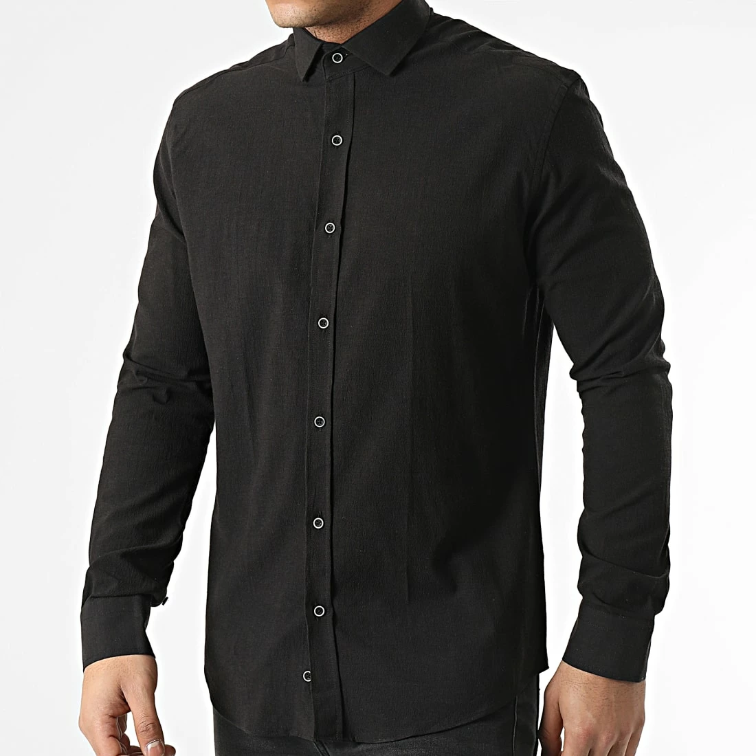 Chemise Manches Longues 3607 Noir de Black Needle 3 Chemise Manches Longues 3607 Noir de Black Needle