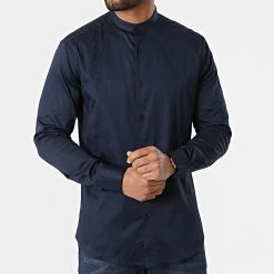 Chemise Manches Longues 4002 Bleu Marine de Black Needle -Black Needle Soldes black needle 296256 Y 4002 NAVY 20220120T155018 03