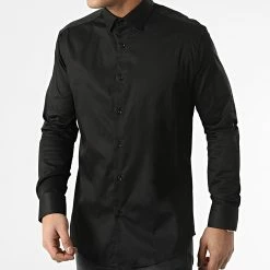 Chemise Manches Longues 4001 Noir de Black Needle
