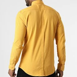 Chemise Manches Longues 3607 Jaune de Black Needle -Black Needle Soldes black needle 296262 Y3607 YELLOW 20220106T161240 04