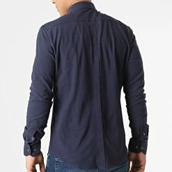 Chemise Manches Longues 3607 Bleu Marine de Black Needle -Black Needle Soldes black needle 296263 Y 3607 DARK BLUE 20211224T101723 04