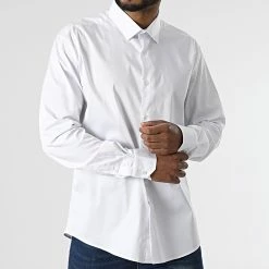 Chemise Manches Longues 4001 Blanc de Black Needle -Black Needle Soldes black needle 296265 Y 4001 WHITE 20220106T161943 03