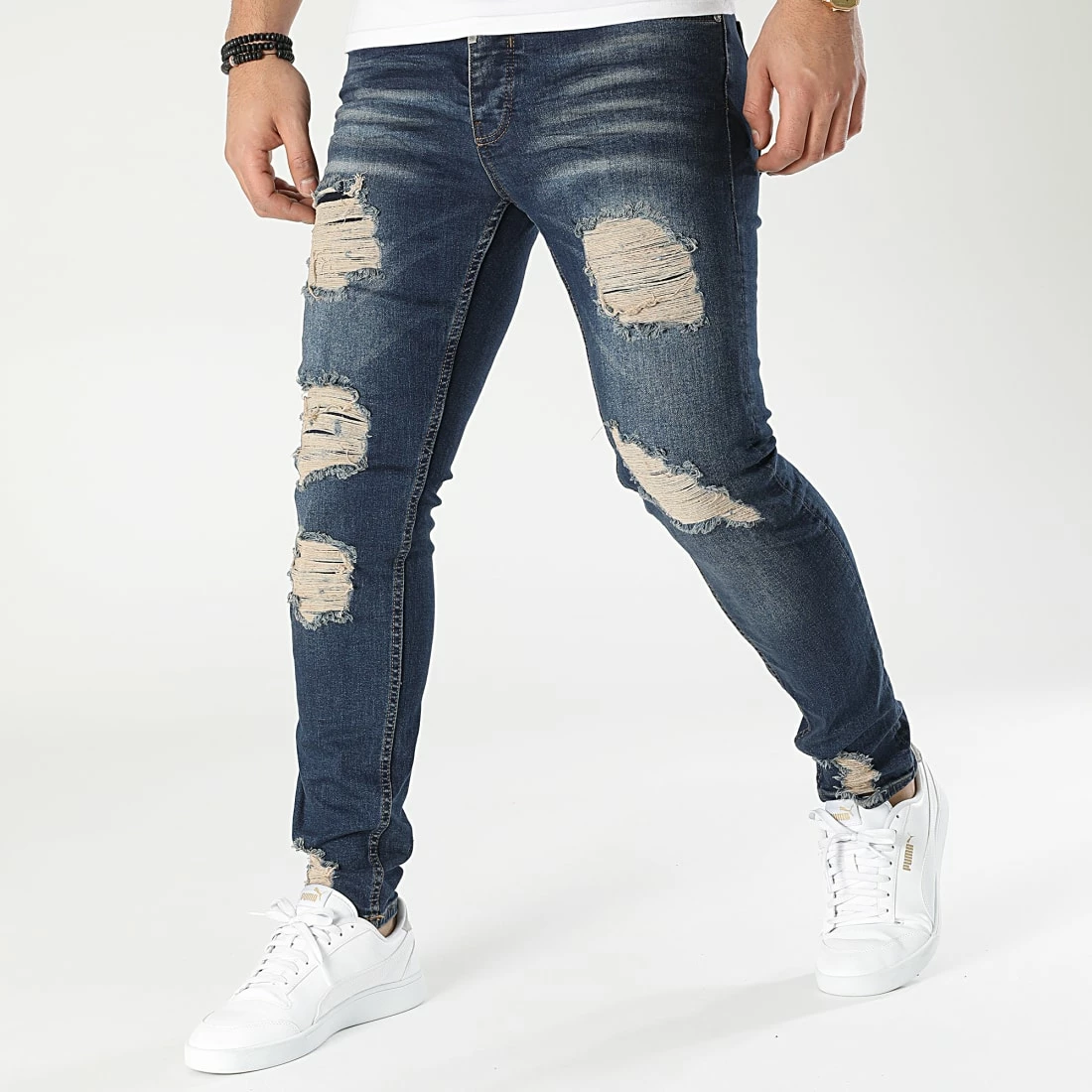 Jean Slim DH-5001 Bleu Denim de Black Needle 3 Jean Slim DH-5001 Bleu Denim de Black Needle