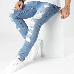 Jean Slim DH-5000 Bleu Denim de Black Needle -Black Needle Soldes black needle 300779 DH 5000 BLUE 20220202T153006 03