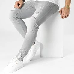 Jean Skinny DHZ-3039 Gris de Black Needle -Black Needle Soldes black needle 300783 DHZ 3039 33 GREY 20220203T155004 03