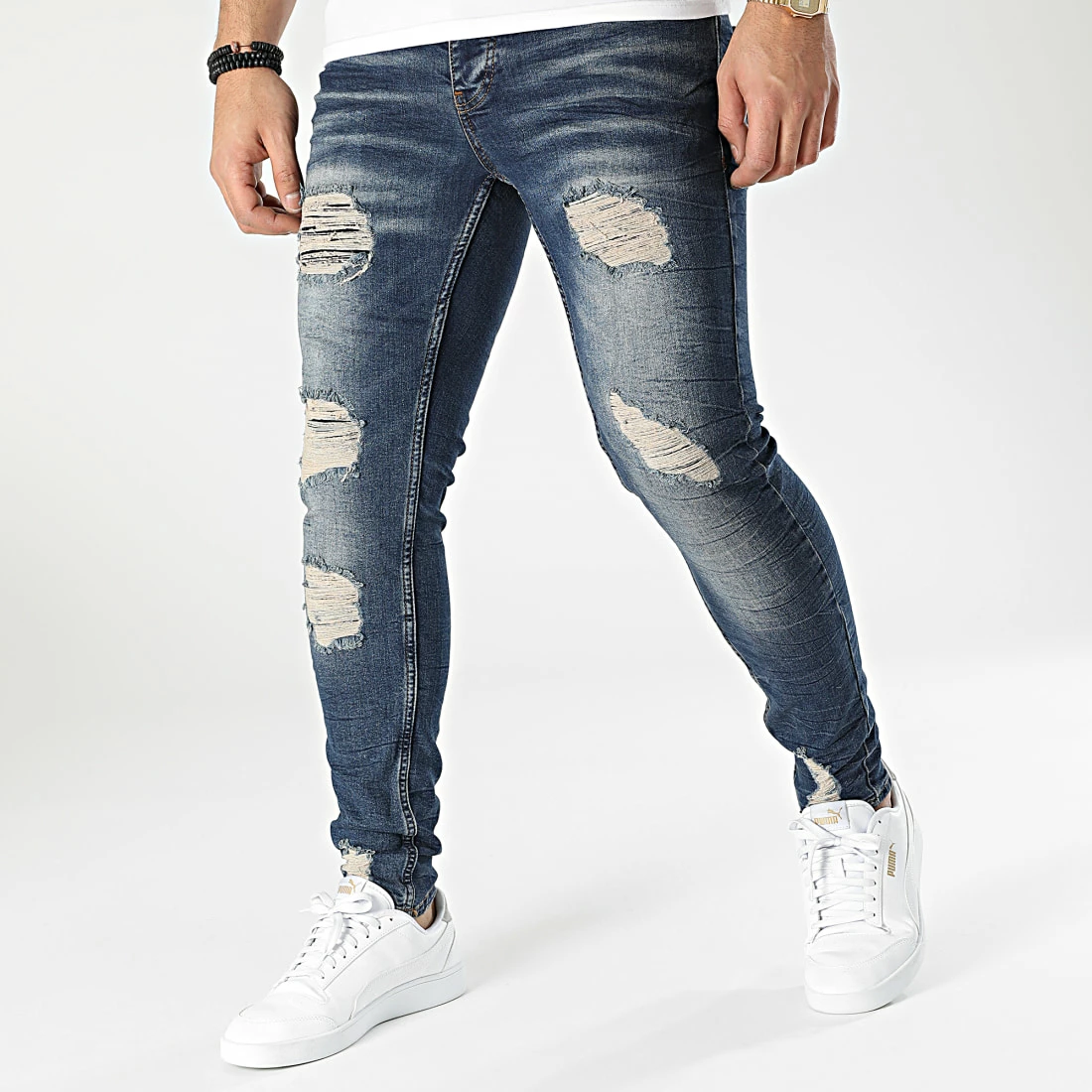 Jean Skinny DHZ-3654 Bleu Denim de Black Needle 3 Jean Skinny DHZ-3654 Bleu Denim de Black Needle