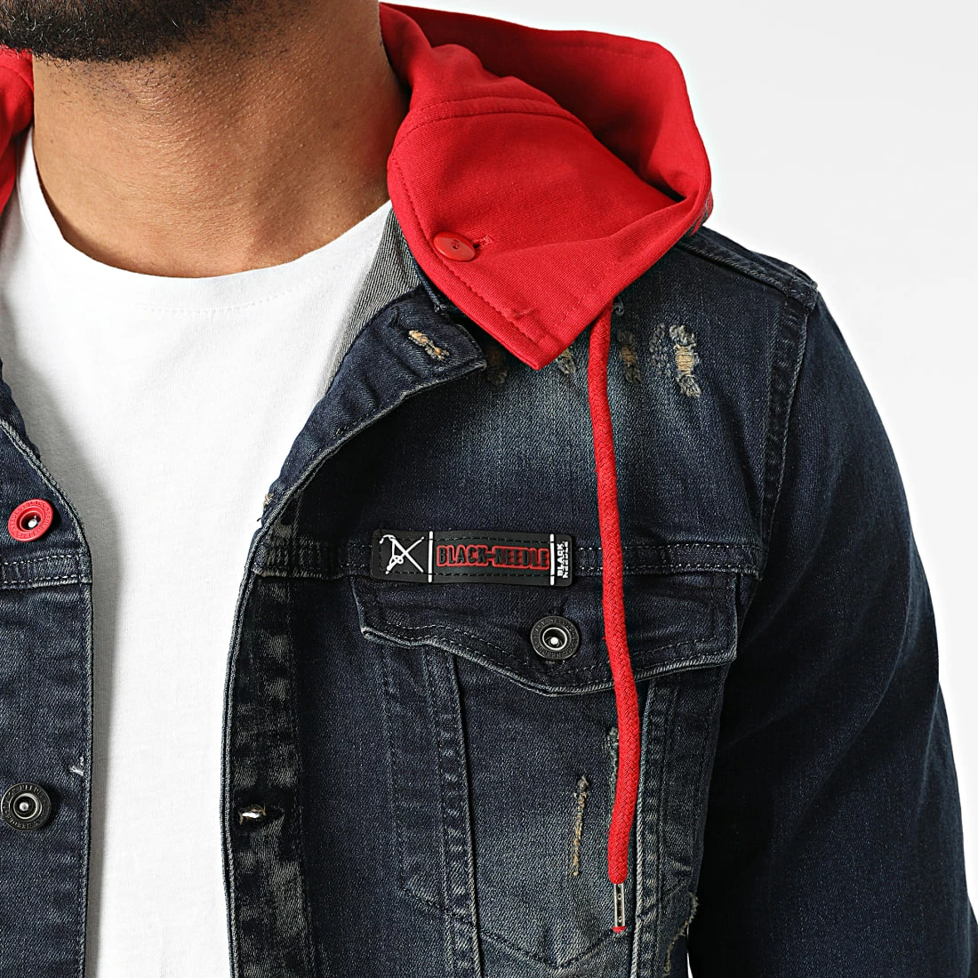 Veste Jean Capuche BN-7000 Bleu Brut de Black Needle 4 Veste Jean Capuche BN-7000 Bleu Brut de Black Needle – Image 2