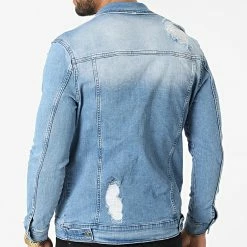 Veste Jean Capuche BN-7000 Bleu Denim de Black Needle -Black Needle Soldes black needle 300902 BN 7000 3 BLUE 20220203T160902 04