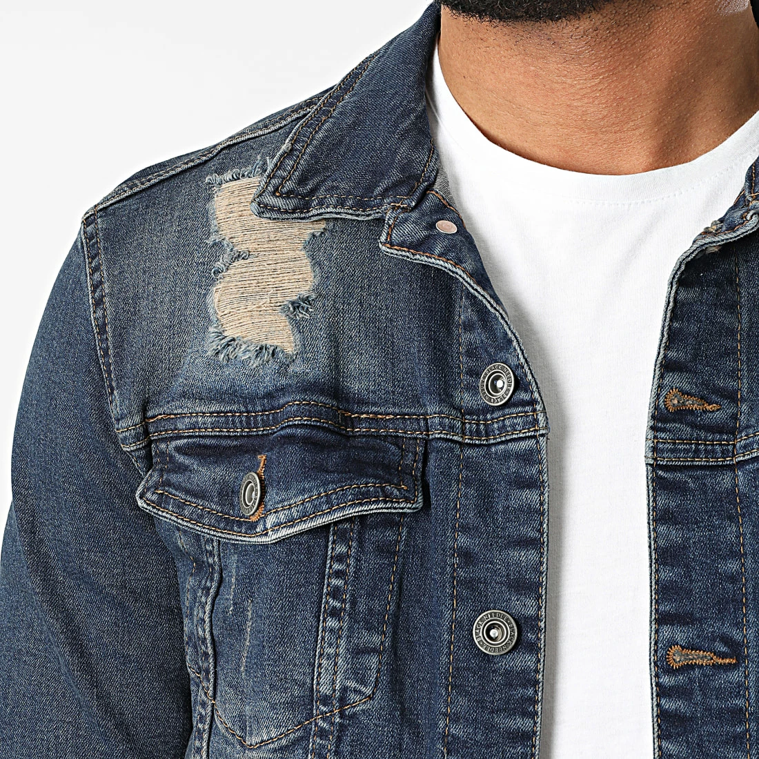 Veste Jean Capuche BN-7000 Bleu Brut de Black Needle 4 Veste Jean Capuche BN-7000 Bleu Brut de Black Needle – Image 2