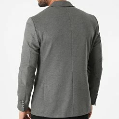 Veste Blazer 20479 Gris Anthracite Chiné de Black Needle -Black Needle Soldes black needle 300944 20479 4 20220203T161218 04
