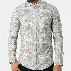 Chemise Manches Longues Y-3618 Beige de Black Needle -Black Needle Soldes black needle 318204 Y 3618 6 20220510T161917 03