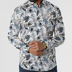 Chemise Manches Longues Y-3618 Blanc de Black Needle -Black Needle Soldes black needle 318207 Y 3618 06 20220510T161101 03