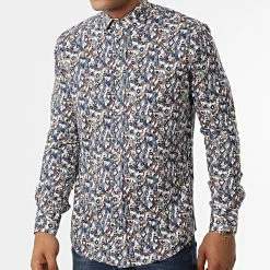 Chemise Manches Longues Y-3618 Bleu Marine de Black Needle