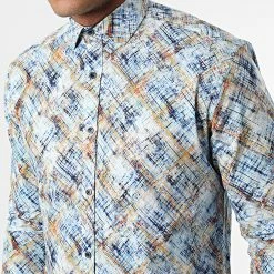 Chemise Manches Longues Y-3618 Bleu de Black Needle -Black Needle Soldes black needle 318216 Y 3618 10 20220519T162349 02