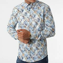 Chemise Manches Longues Y-3618 Bleu de Black Needle -Black Needle Soldes black needle 318216 Y 3618 10 20220519T162351 03