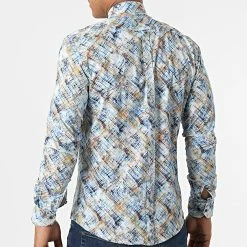 Chemise Manches Longues Y-3618 Bleu de Black Needle -Black Needle Soldes black needle 318216 Y 3618 10 20220519T162352 04