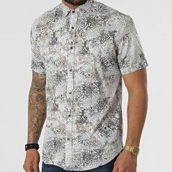 Chemise Manches Courtes Y-3619 Blanc de Black Needle