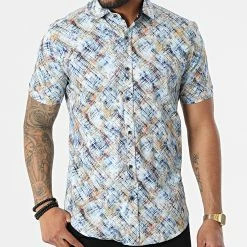 Chemise Manches Courtes Y-3619 Bleu de Black Needle -Black Needle Soldes black needle 318224 Y 3619 10 20220510T162011 03