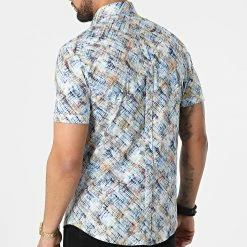 Chemise Manches Courtes Y-3619 Bleu de Black Needle -Black Needle Soldes black needle 318224 Y 3619 10 20220510T162012 04