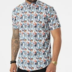 Chemise Manches Courtes Y-3619 Bleu de Black Needle