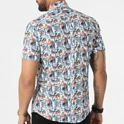 Chemise Manches Courtes Y-3619 Bleu de Black Needle -Black Needle Soldes black needle 318230 Y 3619 07 20220510T162048 04