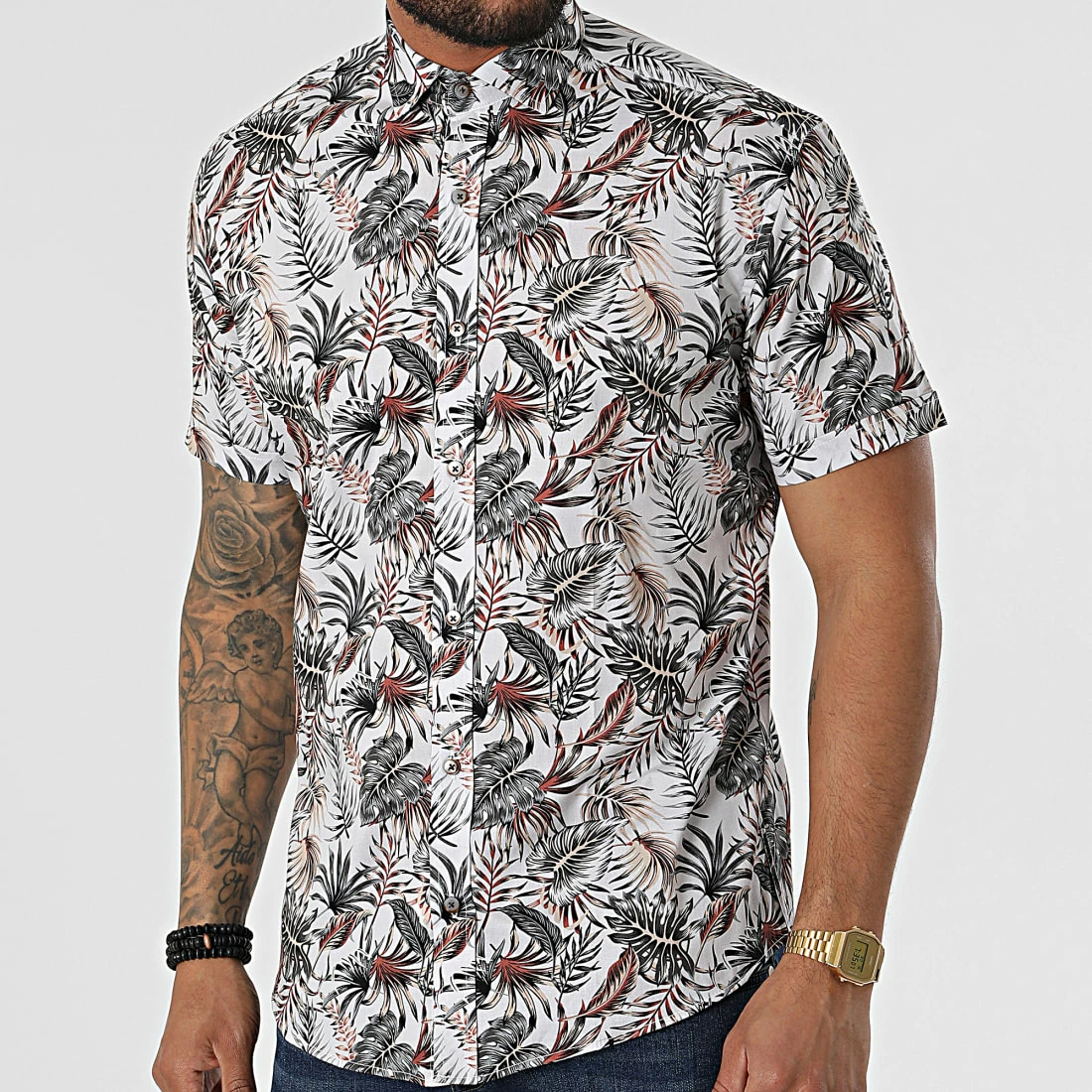 Chemise Manches Courtes Y-3619 Blanc de Black Needle 3 Chemise Manches Courtes Y-3619 Blanc de Black Needle