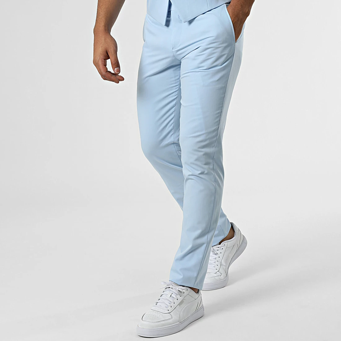 Ensemble Costume 3 Pièces 11672 Bleu Clair de Black Needle 6 Ensemble Costume 3 Pièces 11672 Bleu Clair de Black Needle – Image 4