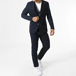 Ensemble Costume 3 Pièces 11672 Bleu Marine de Black Needle