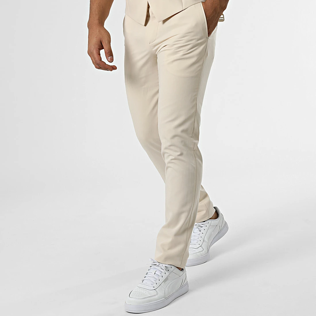 Ensemble Costume 3 Pièces 11672 Beige de Black Needle 6 Ensemble Costume 3 Pièces 11672 Beige de Black Needle – Image 4