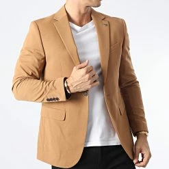 Veste Blazer 1024 Camel de Black Needle -Black Needle Soldes black needle 329186 1024 CAMEL 20220722T153300 03