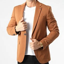 Veste Blazer 1024 Camel Foncé de Black Needle