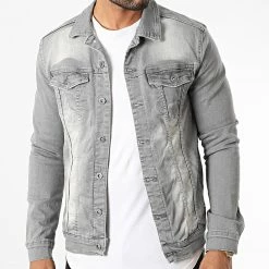 Veste Jean BN-7000-6 Gris de Black Needle 8 Veste Jean BN-7000-6 Gris de Black Needle -Black Needle Soldes black needle 336578 BN 7000 6 LTGREY 20220915T151702 03