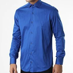 Chemise Manches Longues Y3642 Bleu de Black Needle