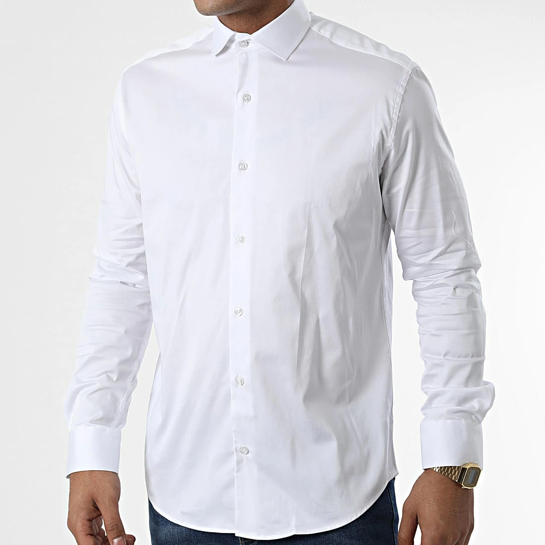 Chemise Manches Longues Y3642 Blanc de Black Needle 3 Chemise Manches Longues Y3642 Blanc de Black Needle