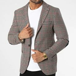 Veste Blazer X-31005 Noir Beige de Black Needle