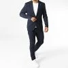 Ensemble Veste Blazer Et Pantalon Chino X-20519 Bleu Marine de Black Needle -Black Needle Soldes black needle 343272 X 20519 NAVY 20221024T152532 01