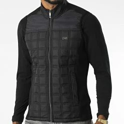 Veste Zippée Sans Manches BLC22K15 Noir de Black Needle