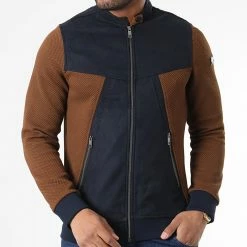Veste Zippée BLC22K03 Marron Bleu Marine de Black Needle 8 Veste Zippée BLC22K03 Marron Bleu Marine de Black Needle -Black Needle Soldes black needle 343319 BLC22K03 BRIQUE BLEU MARINE 20221013T155403 03
