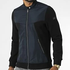 Veste Zippée BLC22K04 Noir Bleu Marine de Black Needle -Black Needle Soldes black needle 343320 BLC22K04 BLEU MARINE 20221014T150613 03