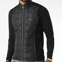 Veste Zippée Sans Manches BLC22K16 Noir de Black Needle